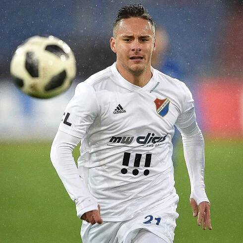Utkání 3. kola nadstavby první fotbalové ligy, skupina o titul: FC Baník Ostrava - FC Slovan Liberec, 14. května 2019 v Ostravě. Na snímku Daniel Holzer.