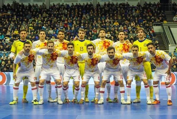 Tým Španělsko futsal — Stock obrázek