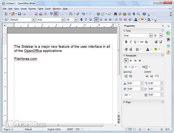 Apache OpenOffice 4.1.15 Screenshot 2