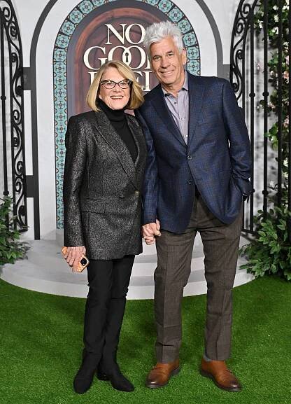 Linda Lavin and Steve Bakunas at "No Good Deed" premiere. 