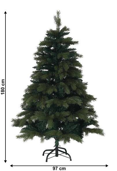 Vánoční stromek, full 3D, zelená, 180 cm, CHRISTMAS TYP 12
