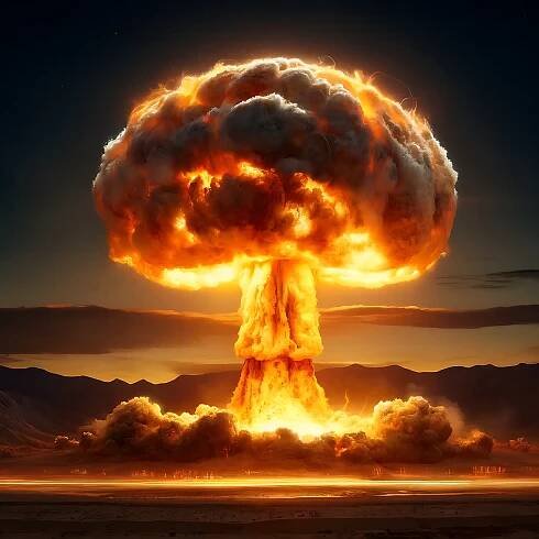 Houbová Mrak, Atomová Bomba
