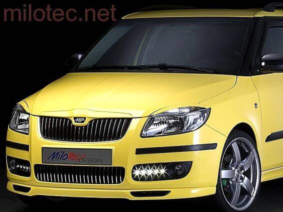 Horní lišta přední masky Škoda Fabia II/Roomster 