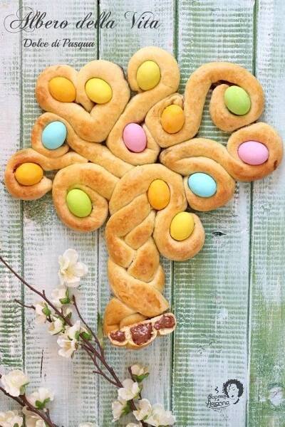 ALBERO DELLA VITA Dolce di Pasqua Pan Brioche e Nutella
