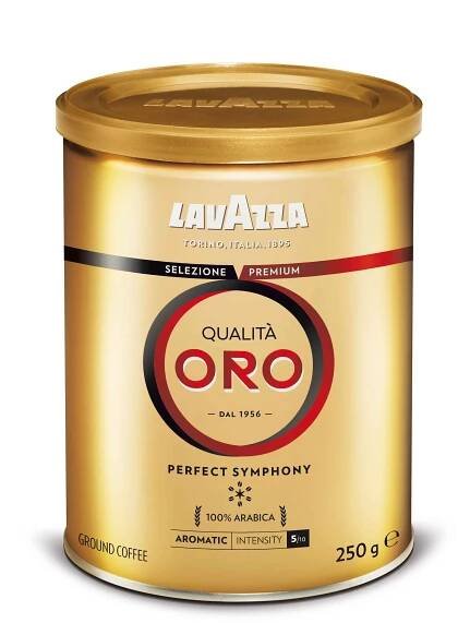 Lavazza mletá káva Qualita Oro Perfect Symphony 250g, dóza 1×250 g, mletá káva