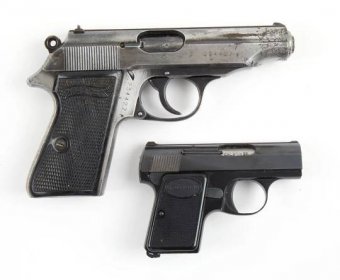 Konvolut aus Pistole, Walther - Zella/Mehlis, Mod.: PP Wehrmacht Kal.: 7,65 mm und und FN, Baby, Kal.: 6,35 mm, - Lovecké, sportovní a sběratelské zbraně