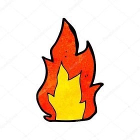 Stáhnout - Kreslený oheň — Ilustrace