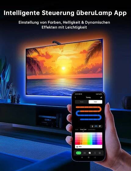 LED pásek jako Ambilight pro TV 55-65" se synchronizací obrazu a zvuku Model L01 Pro
