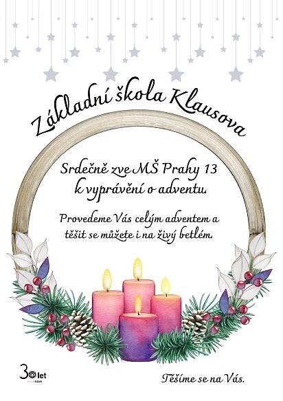 Vyprávění o adventu pro MŠ | ZŠ Klausova