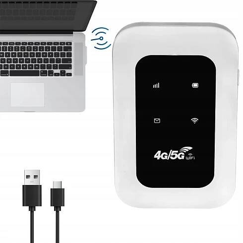 PŘENOSNÝ MODEM ROUTER WIFI USB 4G LTE SIM KARTA PRO 10 ZAŘÍZENÍ