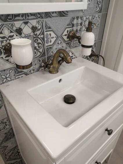 MORAVA RETRO - Umyvadlová baterie s výpustí, Stará mosaz (Bronz), 1/2" (MK129.5SM) | LUXO KOUPELNY