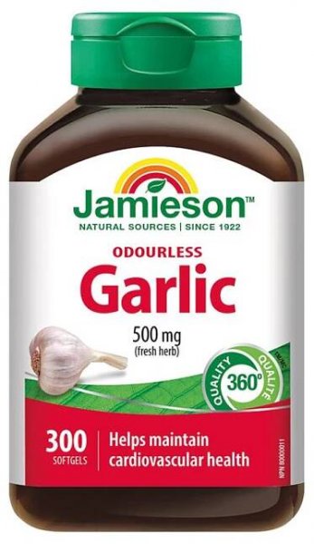 Jamieson Česnek bez zápachu 500 mg 300 kapslí