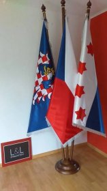 Vlajka České republiky a Evropské unie: L & L STRACHOTOVY