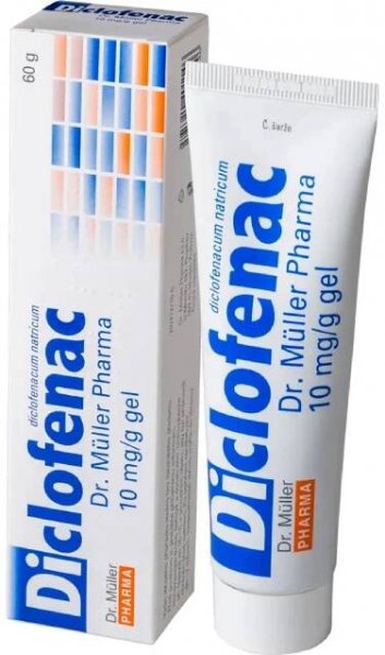 Diclofenac Dr.Müller Pharma 10mg/g gel 60g