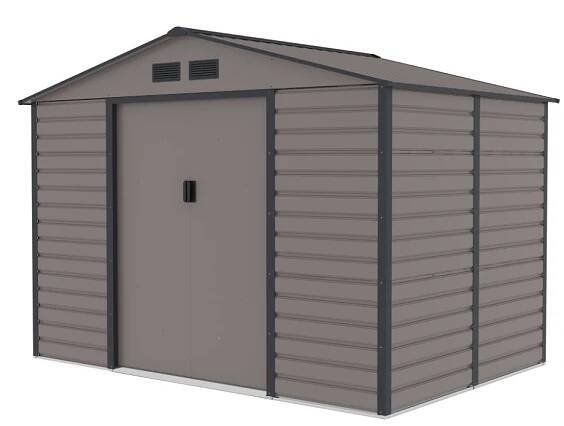 Obrázek galerie pro produkt G21 GAH 529 šedý Plechový zahradní domek + AKCE | na nářadí, 2,7 x 1,9 m