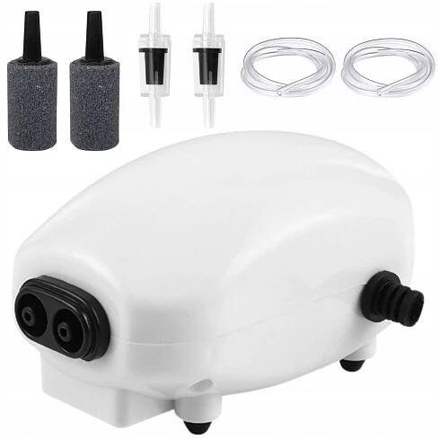PROVZDUŠŇOVAČ AKVÁRIA KOMPLETNÍ SADA ULTRA TICHÁ PUMPA 7v1 2x160L/h