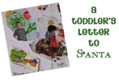 A Toddler letter to Santa