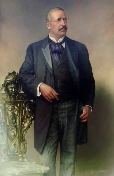 Friedrich Alfred Krupp Painting Oil on Canvas Size: 180x100 cm