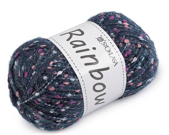 Pletací příze mohérová Rainbow 100 g