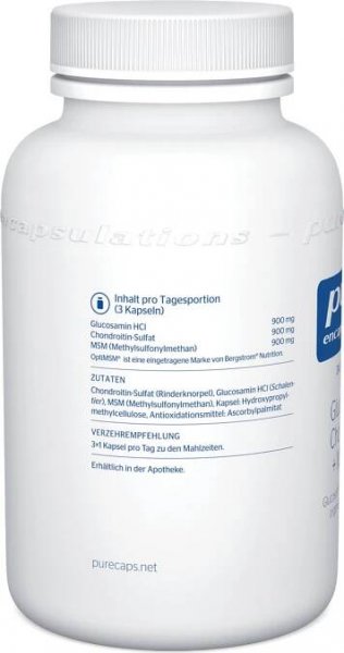 pure encapsulations Glukosamin Chondroitin + MSM - 120 kapslí