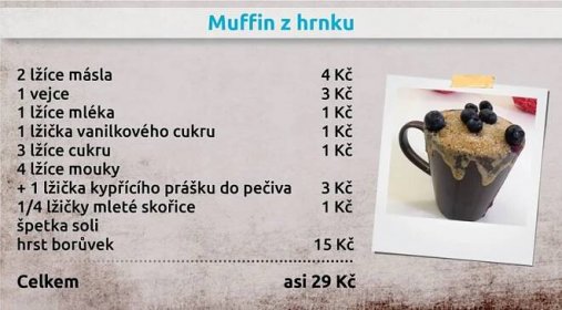 Snadná a rychlá snídaně? Hruškův MUFFIN z mikrovlnky! | TN.cz