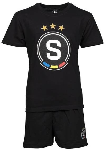 Pyžamo Sparta logo černé dětské