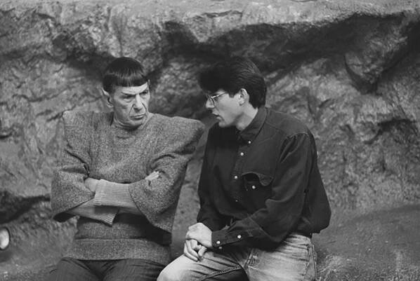 Star Trek: Nová generace - Série 5 - Z natáčení - Leonard Nimoy, Adam Nimoy