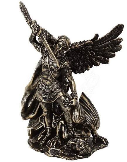 Dekorativní figurka archanděla Michaela bojujícího s drakem - MC-23146