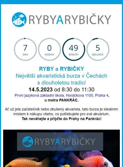 _  Akvaristická burza  Praha/Pankrác  - 14.5.2023