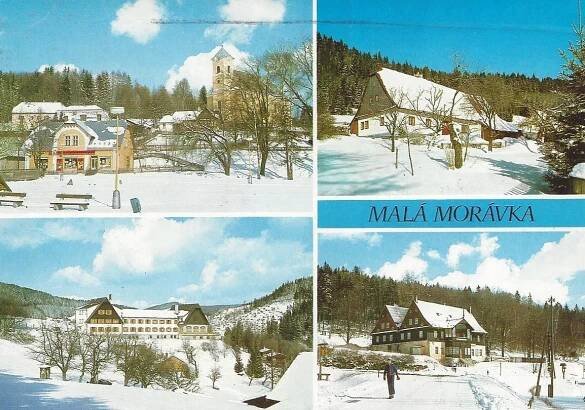 Malá Morávka - Pohlednice místopis