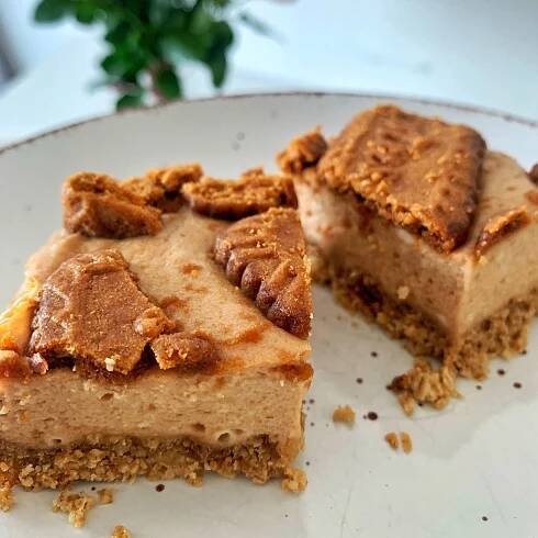 Lotuskové cheesecake kostky