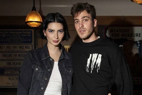 Meadow Walker and Louis Thornton-Allan at the Saks x JW Anderson dinner at Joe's Pub