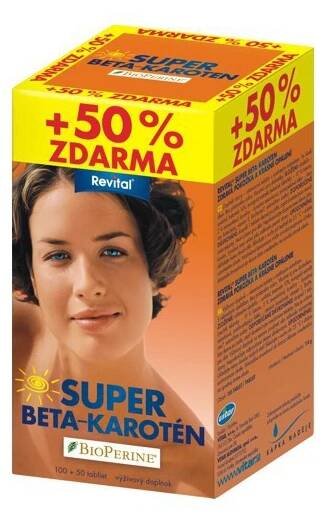 REVITAL Super Beta-karoten +50% zdarma 40+20 | Lekáreň Tabletka - Zdravmatsk, s.r.o.