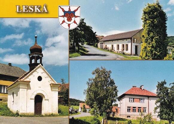 Leská, kaplička, neprošlá - Pohlednice místopis