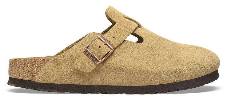 Boston Suede Leather Latte Cream | BIRKENSTOCK