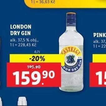 Lidl London dry gin nabídka