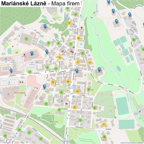 Mariánské Lázně - mapy | Kurzy.cz