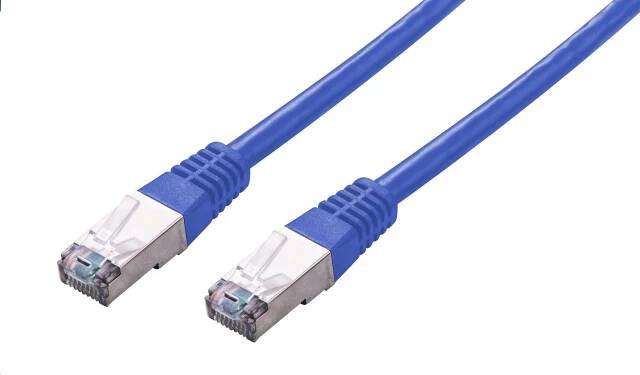 Kabel C-TECH patchcord Cat5e, FTP, modrý, 1m | OnlineShop.cz