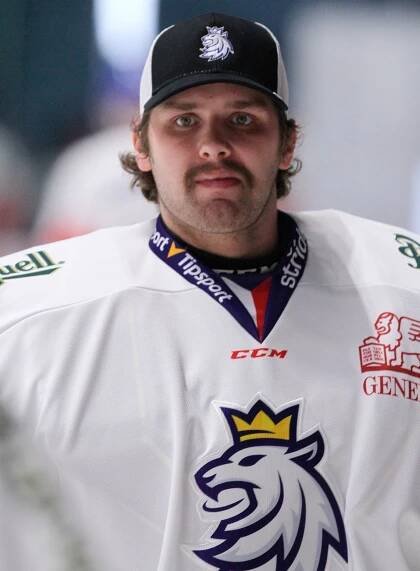 Český brankář Patrik Bartošák.