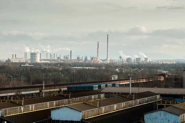 Pohled na huť Liberty Ostrava, kdysi ArcelorMittal Ostrava, původně Novou Huť Klementa Gottwalda. Ilustrační snímek