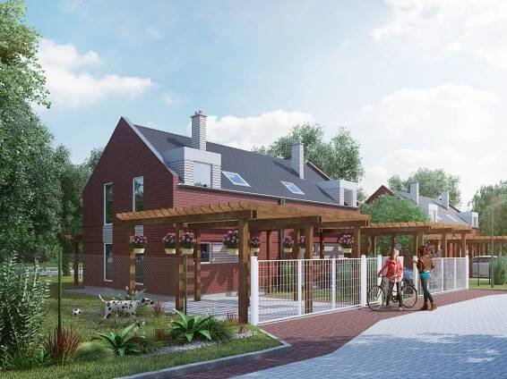 Dvojdomek England - pasivní rodinný dům se zahradou u Prahy | 🏠 Zelený Zlonín