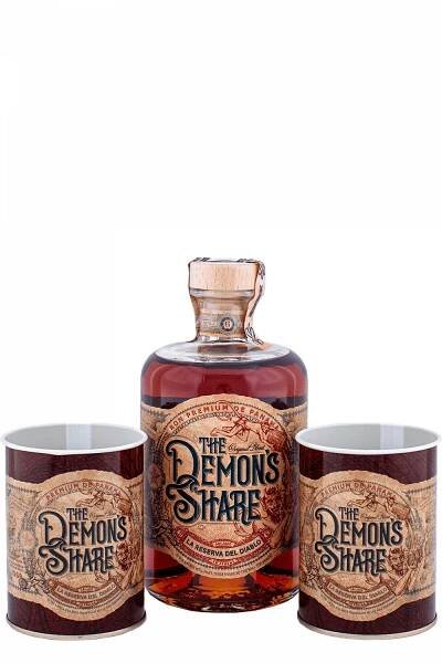 The Demon's Share Rum Set s 2 Pohármi - Alkoholonline.sk