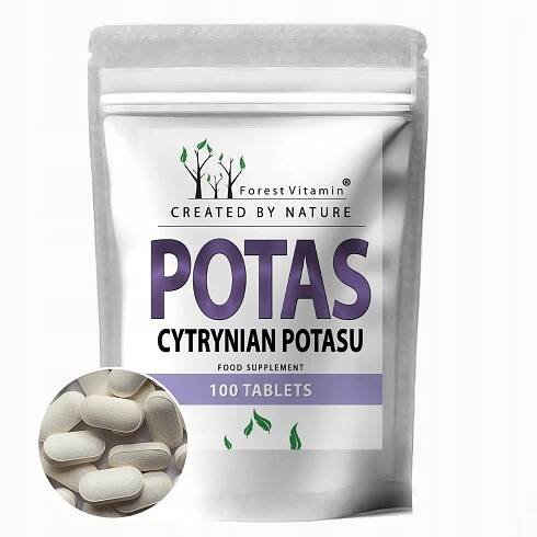 Draslík 100tabs CITRÁT POTASOVÝ POTASSIUM OBĚH REGULUJE TLAK SRDCE