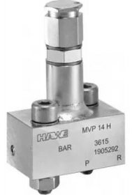 Kompresor MVP 13 H tlakový pojistný - regulační ventil HAWE, rozsah tlaku 20-700 bar, průtok 5 l/min