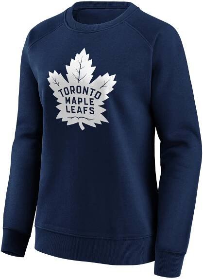 Toronto Maple Leafs Mono Logo Graphic Crew Sweatshirt - Female, , rebel_hi-res