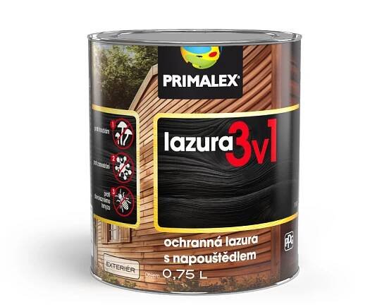 PRIMALEX Lazura a napouštědlo 3v1, ODSTÍN: Cedr libanonský, BALENÍ: 2,5L