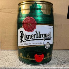 Pivní soudek 5L Pilsner Urquell - prázdný  - Nápojový průmysl