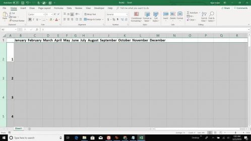 Jak vytvořit kalendář v aplikaci Excel 24
