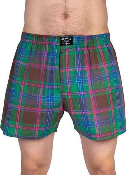 Pánské boxerky Meatfly Doug, Pink / Green