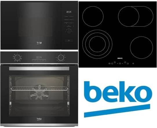 set Beko BBIM13301XC + HIC64404T + BMGB20212B + záruka navíc + Pečící plech Beko v hodnotě 549 Kč ZDARMA